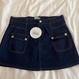 Never worn with tags size 6 Princess Polly denim skirt
